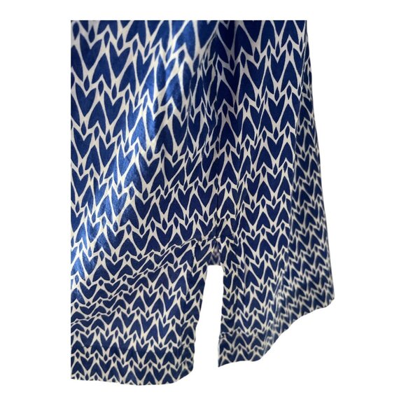 VTG St. John's Bay Women's XL Blue White Tunic Top – Embroidered Neckline, 100% - Picture 4 of 5